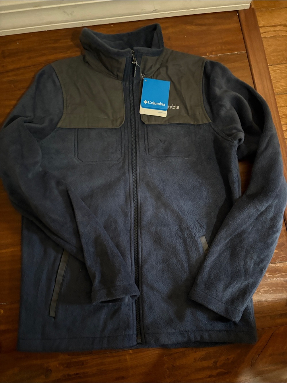Columbia Youth Dark Navy Full-Zip Fleece Jacket NWT